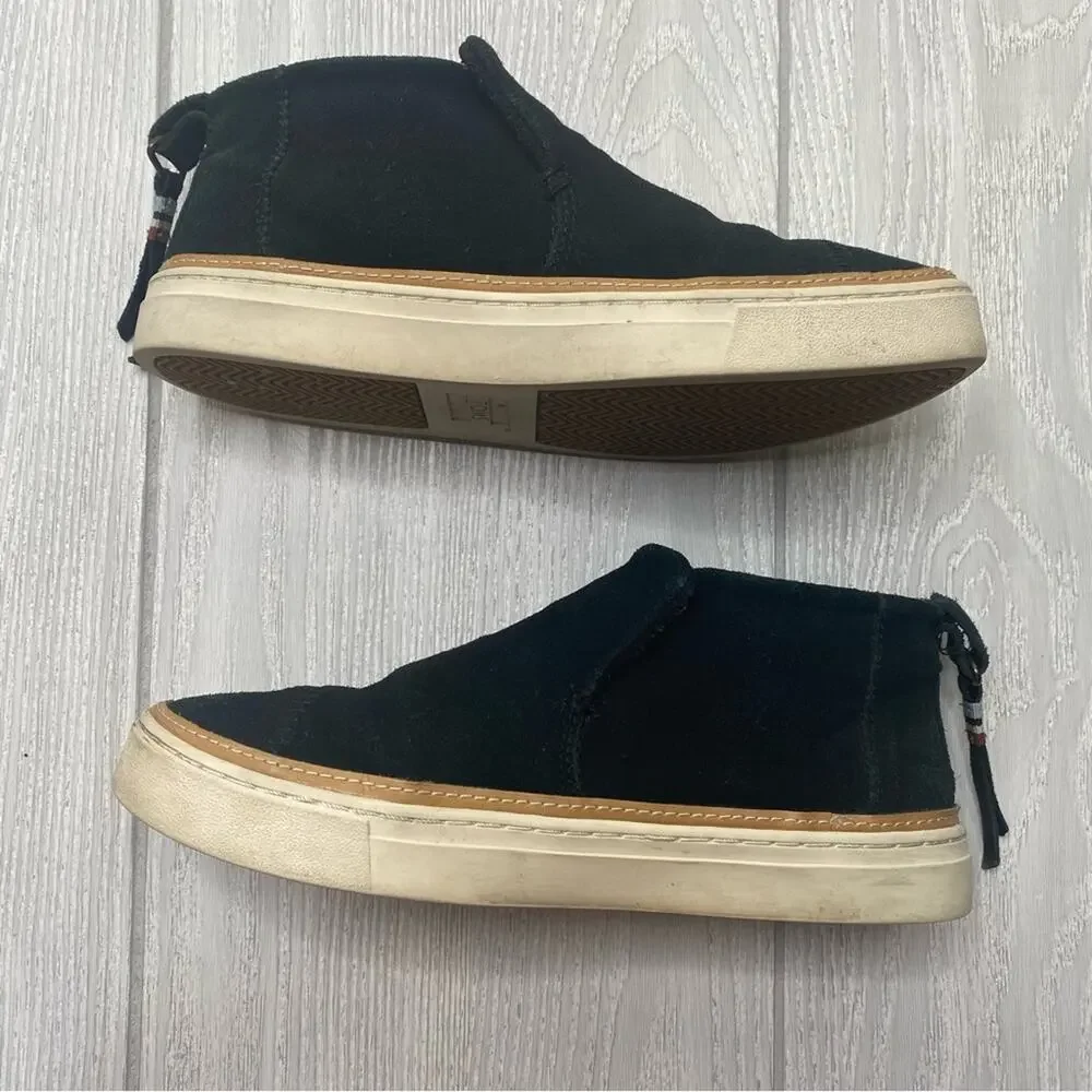 Toms Women's Black Suede Paxton Slip On Casual Sneakers Size 8